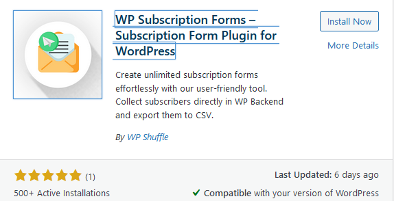 WP Subscription Forms – Subscription Form Plugin for WordPress