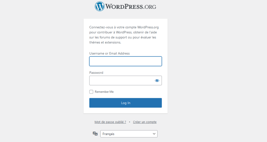    wordpress login admin