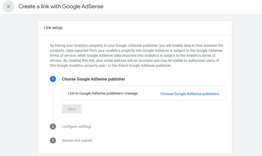 link google adsense