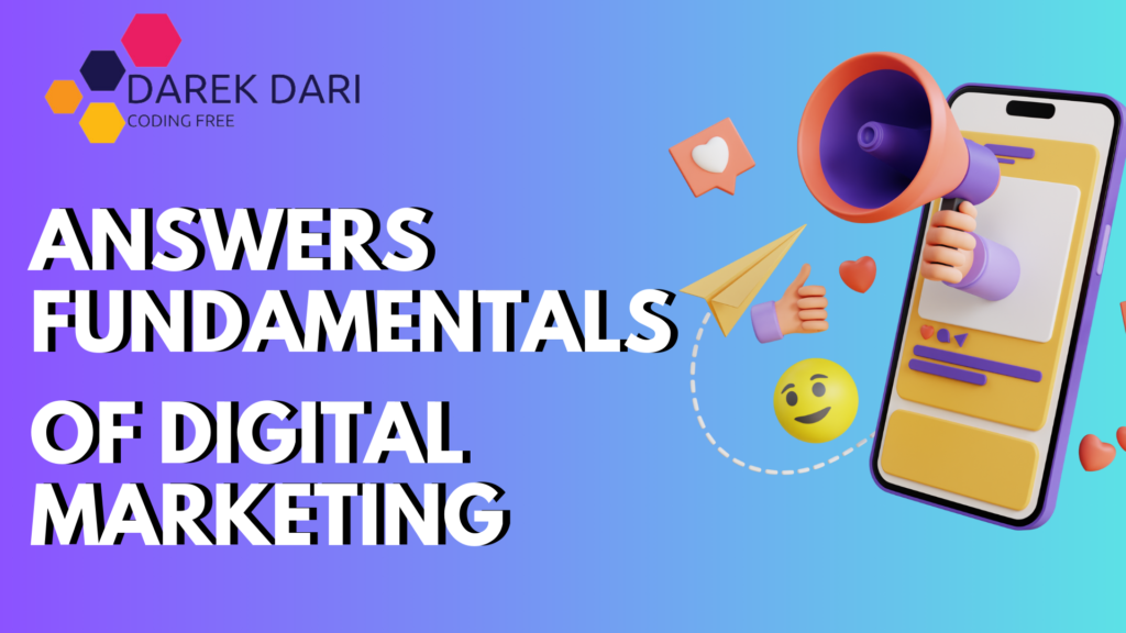 100 Best Answers Fundamentals of Digital Marketing