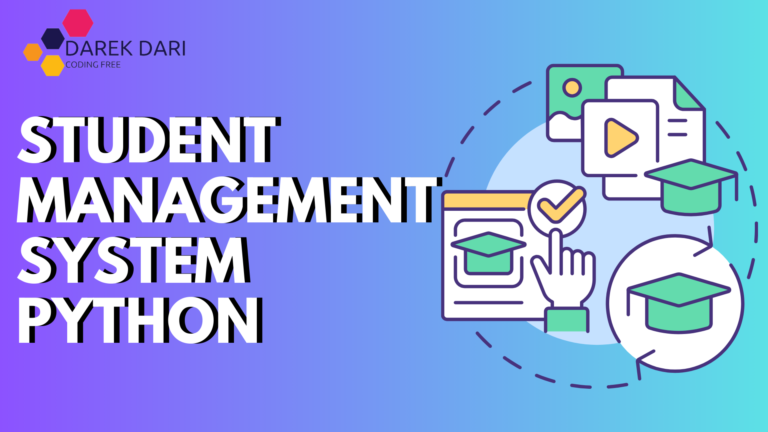 Best Student Management System Python Project 2