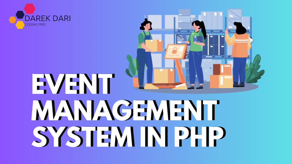 event management system project in php source code free download