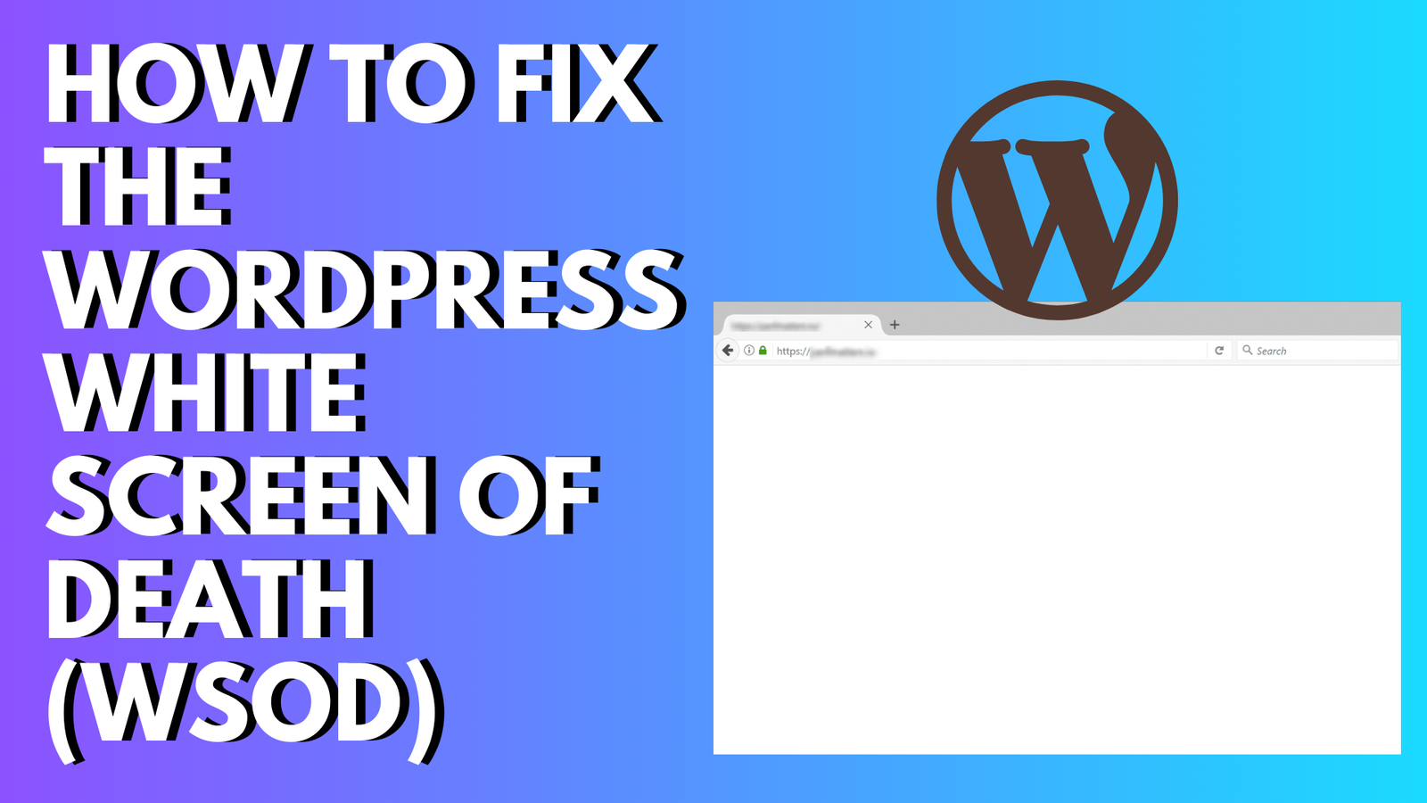 How To Fix The WordPress White Screen Of Death (WSOD)