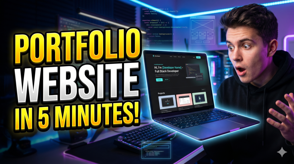 Create A Portfolio Website With AI For FREE (Feels Premium)
