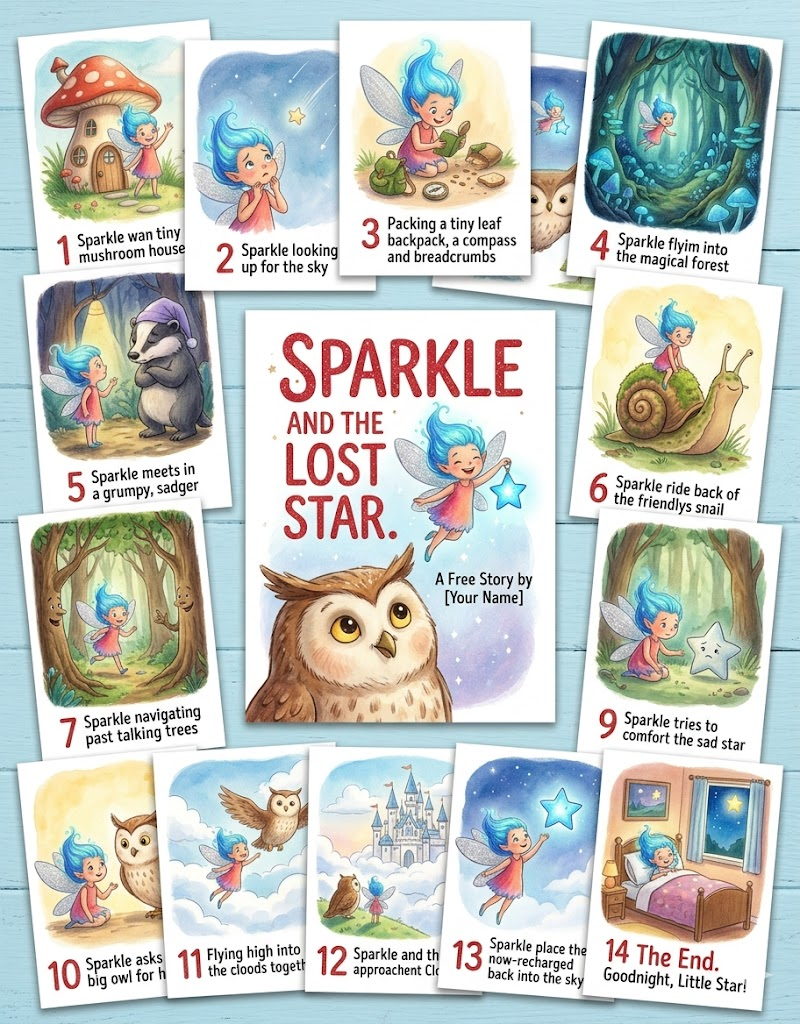  Create a 30 Page Story Book for Kids Free + Pictures 